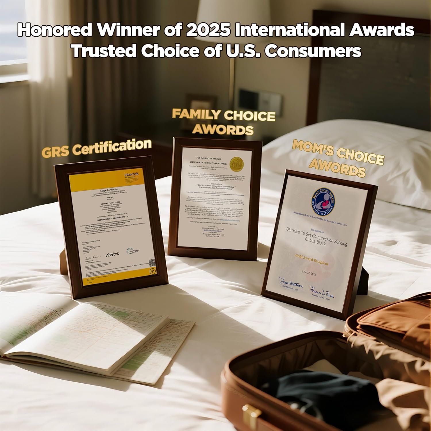 10 Set Compression Packing Cubes for Travel Essentials,Compressible Expandable Packing Cubes for Suitcase,OlarHike Luggage Organizer Bags for Travel,Handy Helper for Organizing Clothes(Matcha Green) - Image 8