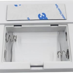 Battery Operated Phone Charger Emergency Hold on Wall USB Battery Powered Power Bank Portable 2 AA Batteries Powered Outlet (White)