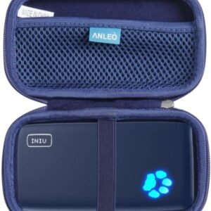 Anleo Hard Travel Case for INIU Portable Charger 10000mAh Power Bank [2022 Version] (Blue)
