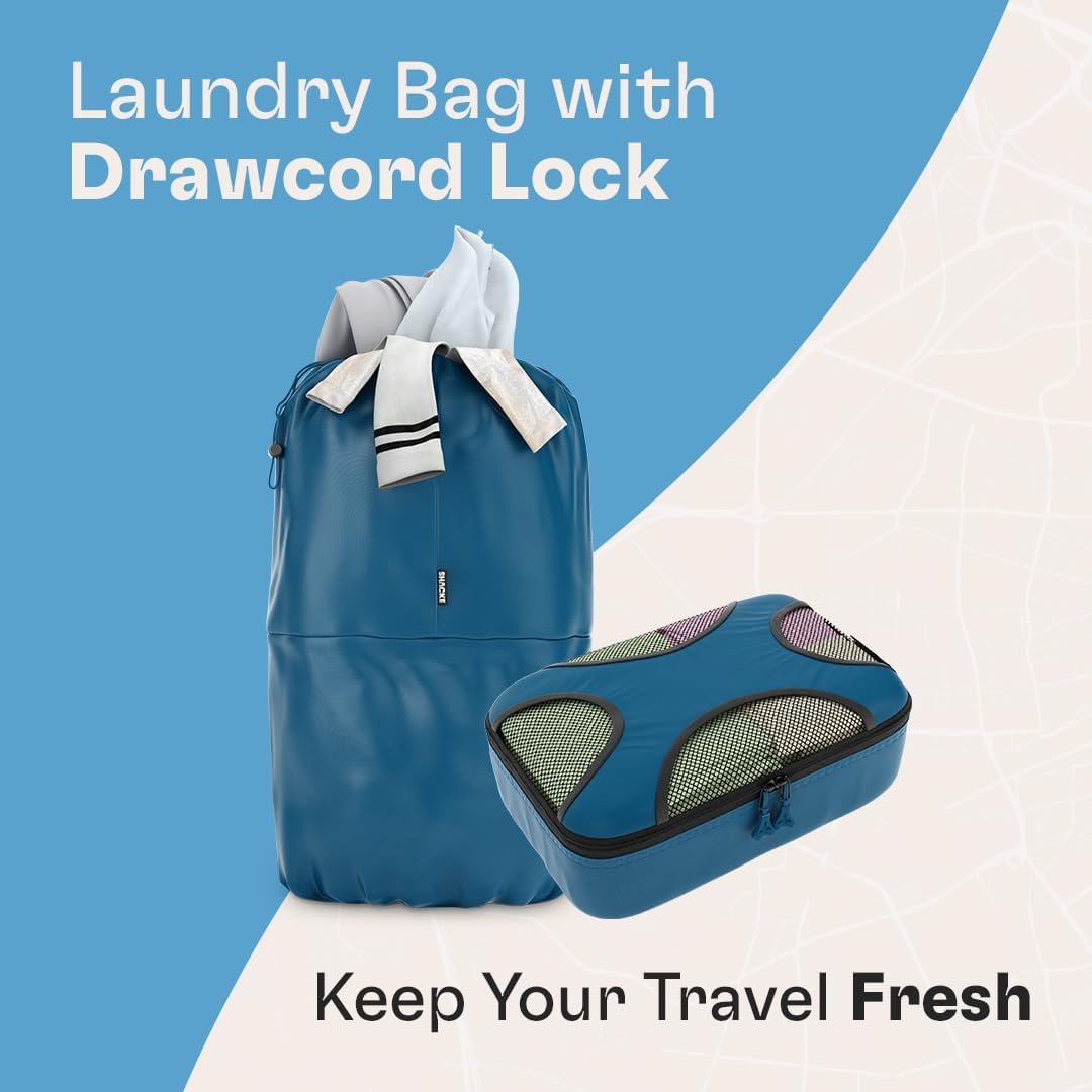 Shacke 6 Set Packing Cubes for Travel - Compression Packing Bags/Travel Organizer - Luggage Organizer Bags for Traveling - Travel Essentials for Women - Cruise Must Haves Packing List - Image 4