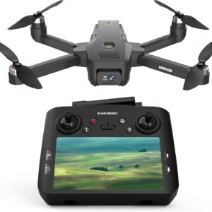 GPS Drone with EIS 4K Camera 4.5″ LCD Screen on Controller, FPV Drones Al Track&Orbit Mode with Professional with Auto Return Follow Me for Adult Beginner, GPS Brushless Drone Long Range Circle Fly,Under 249g