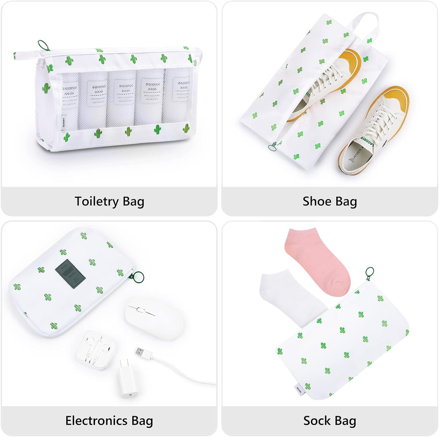 Mossio 9 Set Packing Cubes with Shoe Bag & Electronics Bag - Luggage Organizers Suitcase Travel Accessories - Image 5