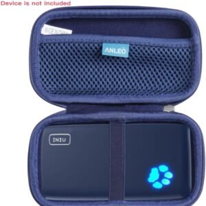 Anleo Hard Travel Case for INIU Portable Charger 10000mAh Power Bank [2022 Version] (Blue)