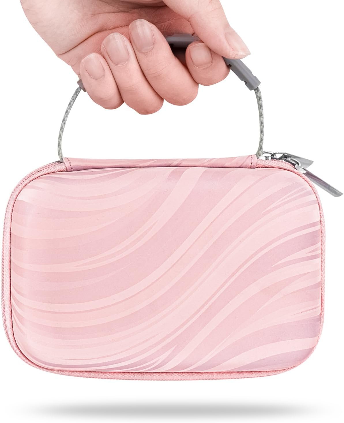 Portable Solar Charger & Power Bank Travel Case - Hard Storage Box Compatible with Anker PowerCore 10K and Durecopow 20000mAh Solar Charger (Pink) - Image 5