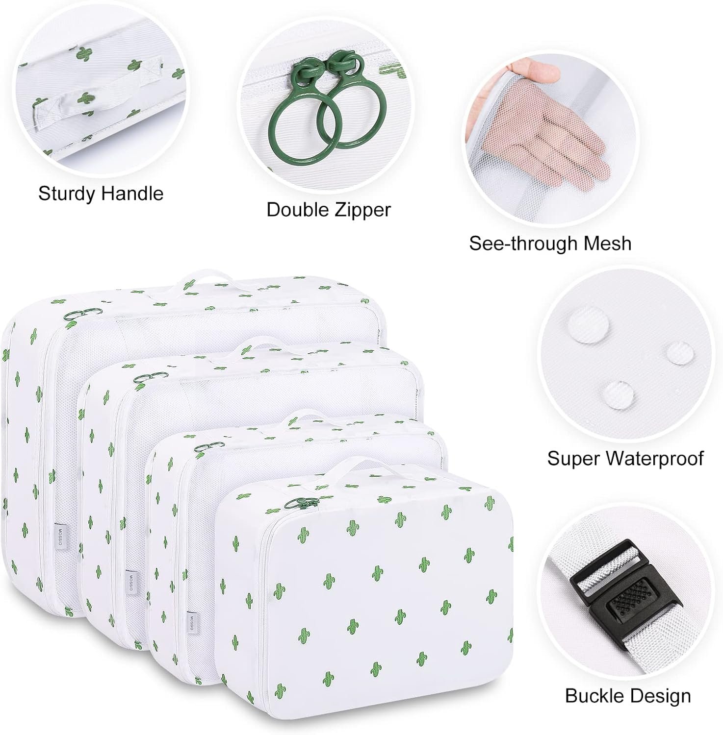 Mossio 9 Set Packing Cubes with Shoe Bag & Electronics Bag - Luggage Organizers Suitcase Travel Accessories - Image 4