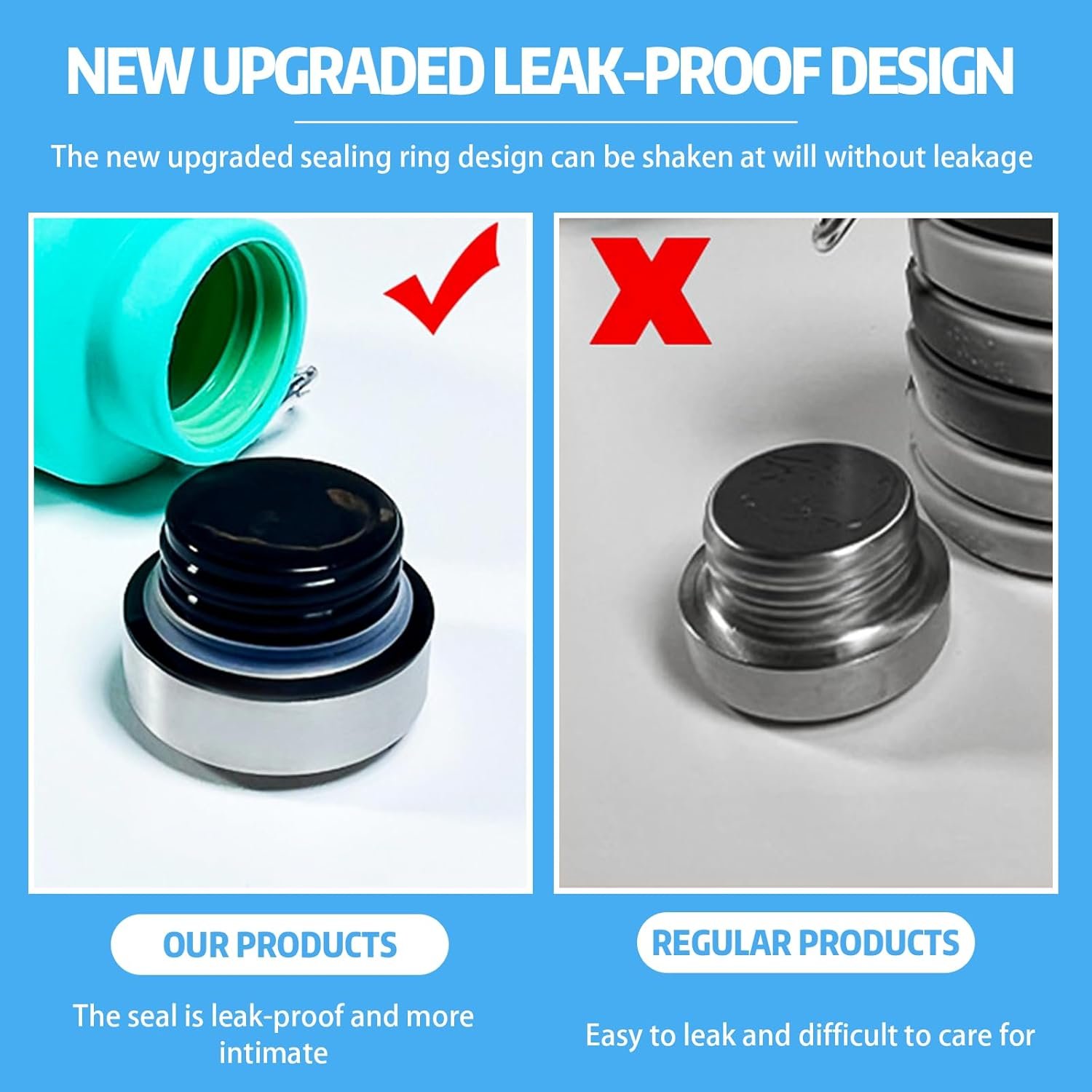 Collapsible Water Bottle,16oz Capacity Portable Reusable Silicone Water Bottle, Leak-proof, with buckle, foldable storage, Lightweight Durable for Fitness, Cycling, Sports, Camping, Hiking (Pink) - Image 8