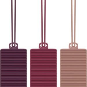 Travelon Set of 3 Silicone Privacy Luggage Tags