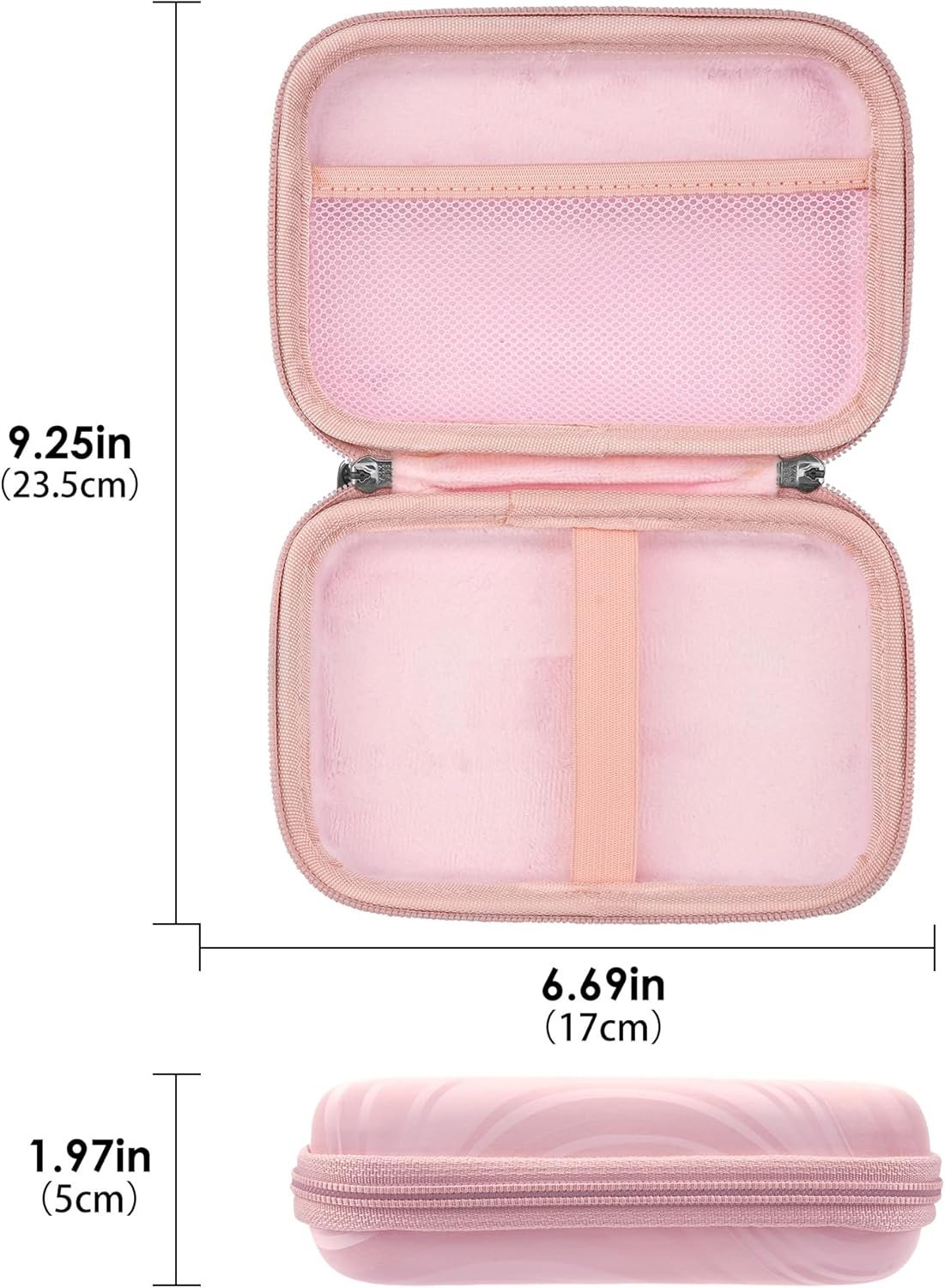 Portable Solar Charger & Power Bank Travel Case - Hard Storage Box Compatible with Anker PowerCore 10K and Durecopow 20000mAh Solar Charger (Pink) - Image 2