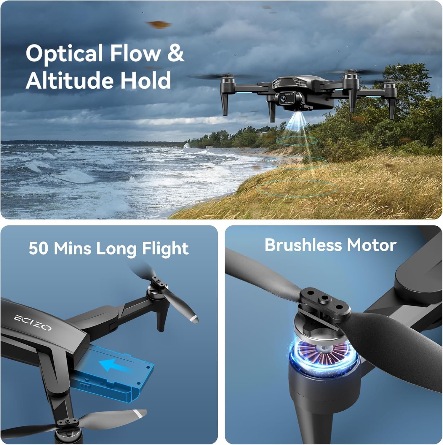 GPS Drone with Camera for Adults 4K, Auto Return Home, Brushless Motor, Follow Me, 5G FPV Transmission, Smart RC Quadcopter Drones for Beginners Kids, Long Flight and Distance, Under 250G - Image 6