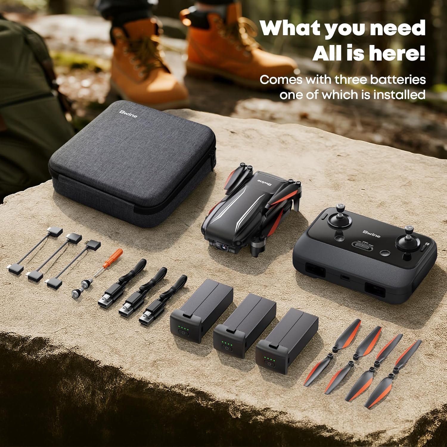 Bwine F7MINI 4K Video 8K Photo Drones with Camera for Adults, 3-Axis Gimbal EIS, 96Mins, 249g FAA-exempt, Over 6KM Transmission, AI GPS Smart Return, Follow, Waypoint, Orbit Fly, Better for Beginner - Image 9