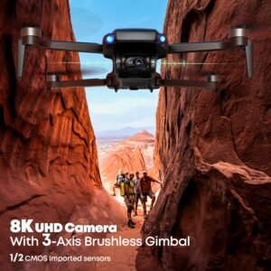 Bwine F7MINI 4K Video 8K Photo Drones with Camera for Adults, 3-Axis Gimbal EIS, 96Mins, 249g FAA-exempt, Over 6KM Transmission, AI GPS Smart Return, Follow, Waypoint, Orbit Fly, Better for Beginner