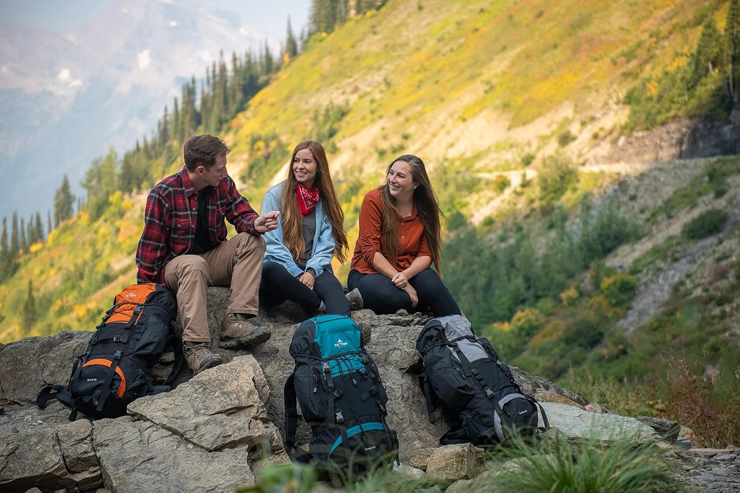 Teton 75L Explorer Internal Frame Backpack for Hiking, Camping, Backpacking, Rain Cover Included, Ocean - Image 8