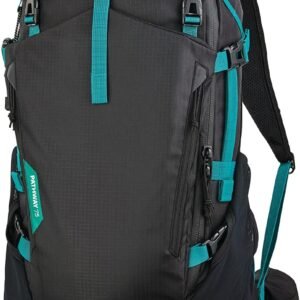 High Sierra Pathway 2.0 Backpack with Hydration Storage Sleeve, for Hiking, Biking, Camping, Traveling, Black, 75L