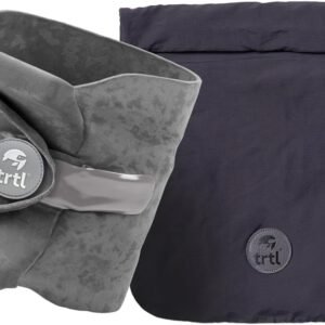trtl Pillow – Scientifically Proven, Super Soft Neck Support Travel Pillow for Sleeping – Lightweight and Machine Washable – Ergonomic Design for Traveling on Airplanes, Cars, and Trains – Grey