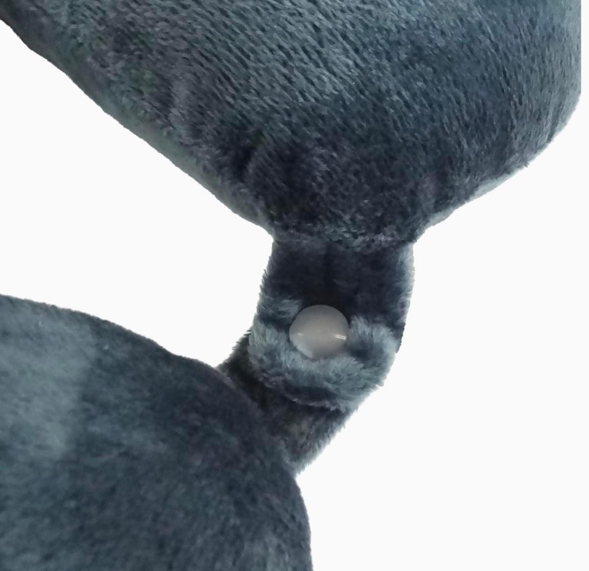 Wolf Essentials Adult Cozy Soft Microfiber Neck Pillow for Travel – Compact, Machine Washable - Perfect for Airplane, Car, or Home Use - Filled and Finished in The USA – Charcoal - Image 3