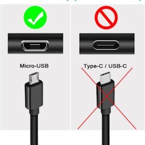 Charger for RAVPower Prime 3350mAh 6700mAh 10000mah 10050mAh 16750mAh 20000mah 26800mAh 3350mAh 12W 15W 17W 22W RP-PB183 RP-PB19 RP-PB33 Portable Power Bank Wall Charger Cable Cord – UL Listed