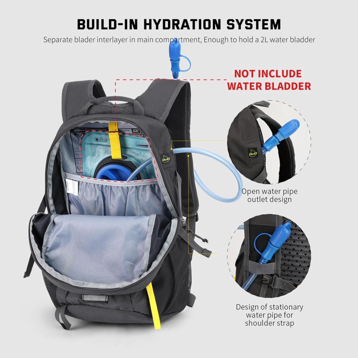 SKYSPER Small Hiking Backpack, 20L Lightweight Travel Backpacks Hiking Daypack for Women Men - Image 7