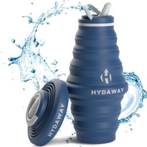 HYDAWAY 25oz Collapsible Water Bottle – BPA-Free, Leakproof, Lightweight, and Space-Saving – Perfect for Hiking, Travel, and All-Day Hydration