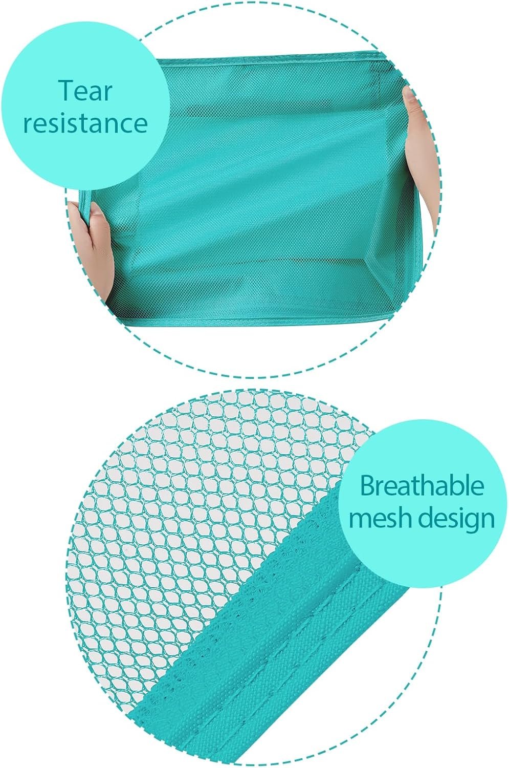 DIMJ Packing Cubes for Travel - Organizer Bags Set for Carry on Suitcase Lightweight Packing Cubes for Suitcase Cubes for luggage with Large Toiletries Bag (Green) - Image 7