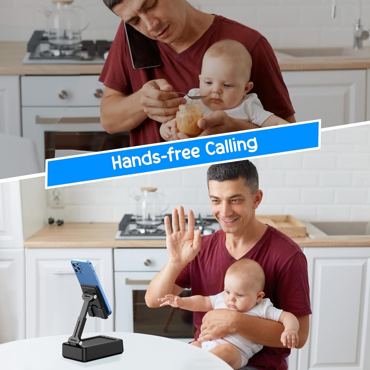 TechGlow Foldable Cellphone Stand with Bluetooth Speaker and Power Bank Birthday Gifts for Men Women Mother Father Boy Girl Teens Cool Tech Gadgets - Image 7