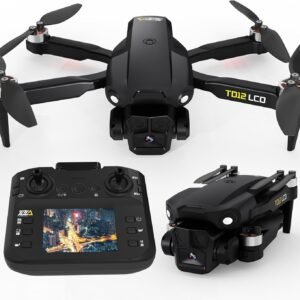 Brushless Motor Drone with LCD Screen Remote Control Drone for Beginners Drones with Camera Foldable RC Quadcopter for Adults TD12LCD