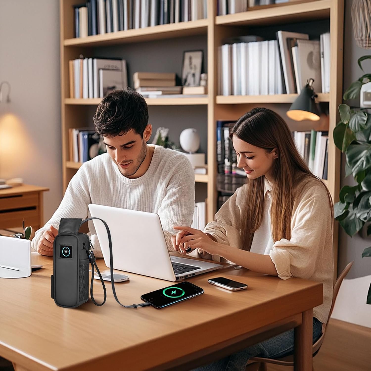 Case Compatible with Anker Laptop Power Bank 25,000mAh, Travel Carrying Holder for Portable Charger with Triple 100W USB-C Ports &Cables for Business Air Travel /Camping /Adventure Sports (Bag Only) - Image 7