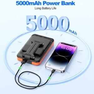 JTEMAN Bluetooth Speaker Phone Stand with Power Bank,Portable Foldable Charging Speaker Stand,Birthday Gifts for Men and Women Tech Gadgets