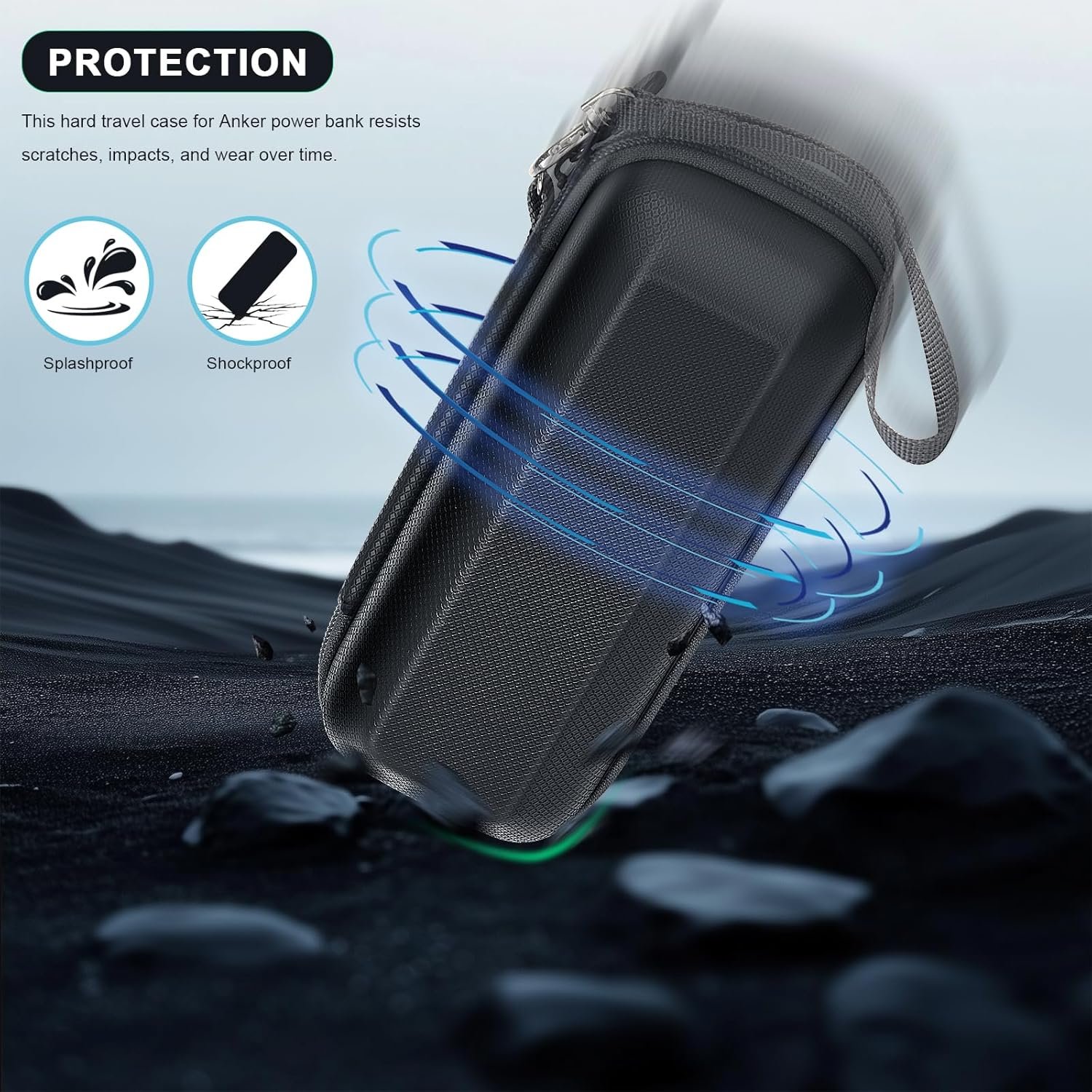 Case for Anker Prime/Laptop/ 737 Power Bank, Portable Charger Storage for Anker 3 in 1 Powerbank Battery Pack, Fast Charging Station 25000mAh/ 24000mAh/ 26,250mAh Holder Travel Pouch- Box Only - Image 5