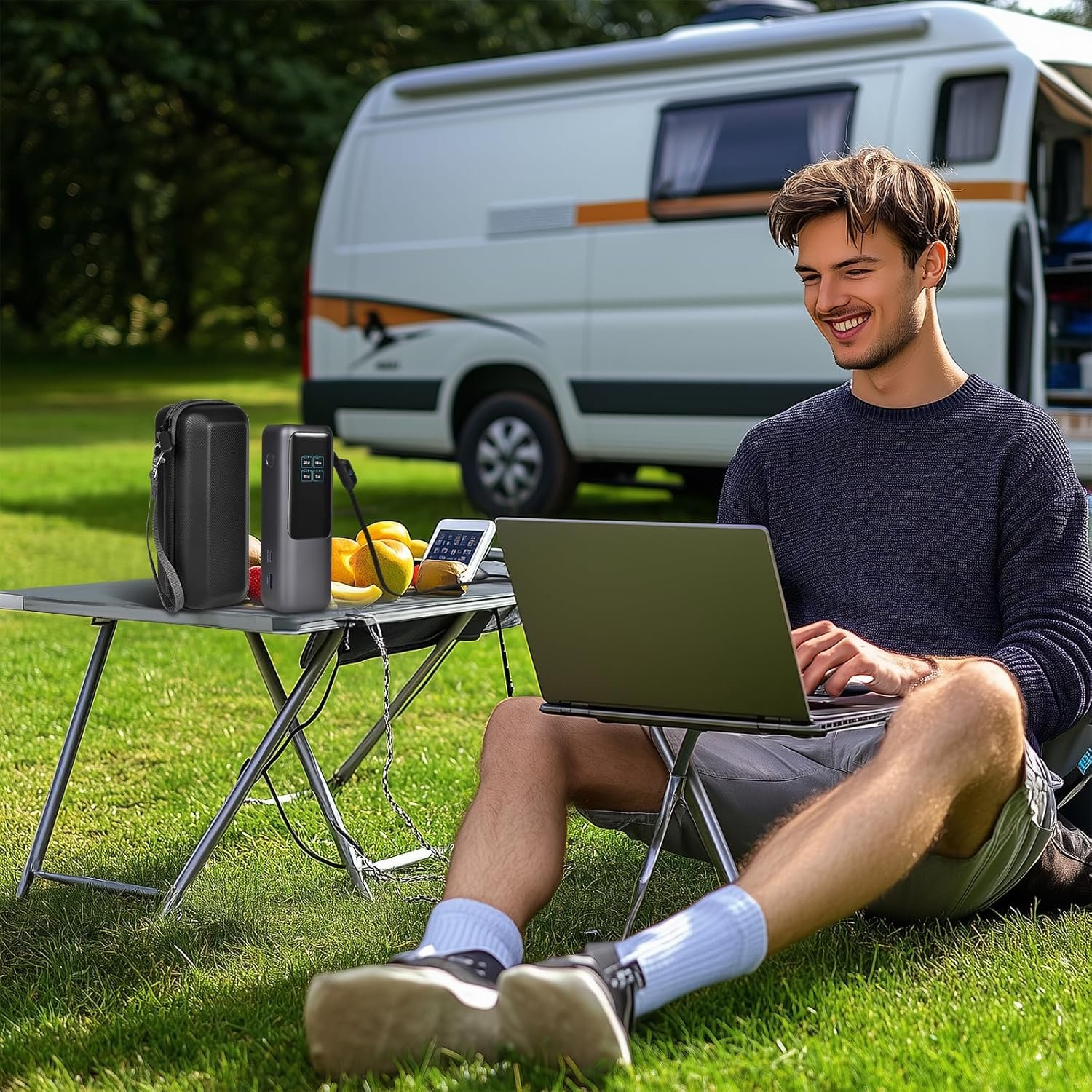 Case for Anker Prime/Laptop/ 737 Power Bank, Portable Charger Storage for Anker 3 in 1 Powerbank Battery Pack, Fast Charging Station 25000mAh/ 24000mAh/ 26,250mAh Holder Travel Pouch- Box Only - Image 8