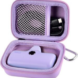 Portable Charger Power Bank Case for Swyop/for Feob/for Charmast/for JEJILL/for LanLuk/for VEGER/for iWALK/for Taegila/for Kuulaa and More Small Charging Battery Pack – Bag Only (Purple)