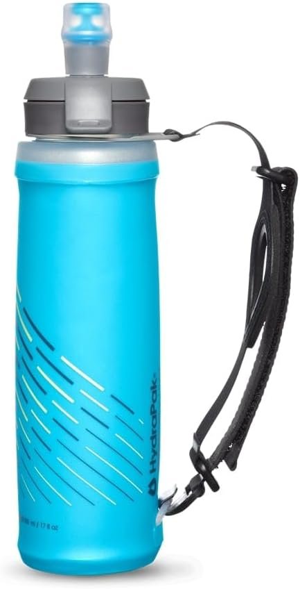 HydraPak SkyFlask Speed - Collapsible Handheld Running Water Bottle (350ml, 500ml, 500ml Insulated) - Adjustable Strap, Lightweight, Spill-Proof Cap | Collapsible, Handheld, Running, Adjustable Strap, Lightweight, Spill-Proof Cap - Image 2