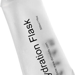 WILDREEDS 500ml Soft Flask, TPU Collapsible Soft Water Bottle for Hydration Pack, Running Vest, Folding Water Bottle for Hiking Cycling Climbing-1Pcs, White