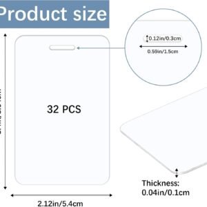 32pcs Sublimation id Badge Blanks Luggage tag Aluminum Double Sided id Cards Name Tags Metal Keychain Sublimation Blanks Bulk Products Items