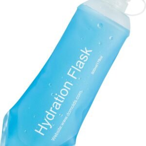 CLINTT 500ml Soft Flask, Foldable Running Water Bottle, TPU Folding Soft Water Flask, BPA-Free Collapsible Flask for Hydration Pack Running Vest, Cycling, Climbing, Hiking – 1Pcs, Blue