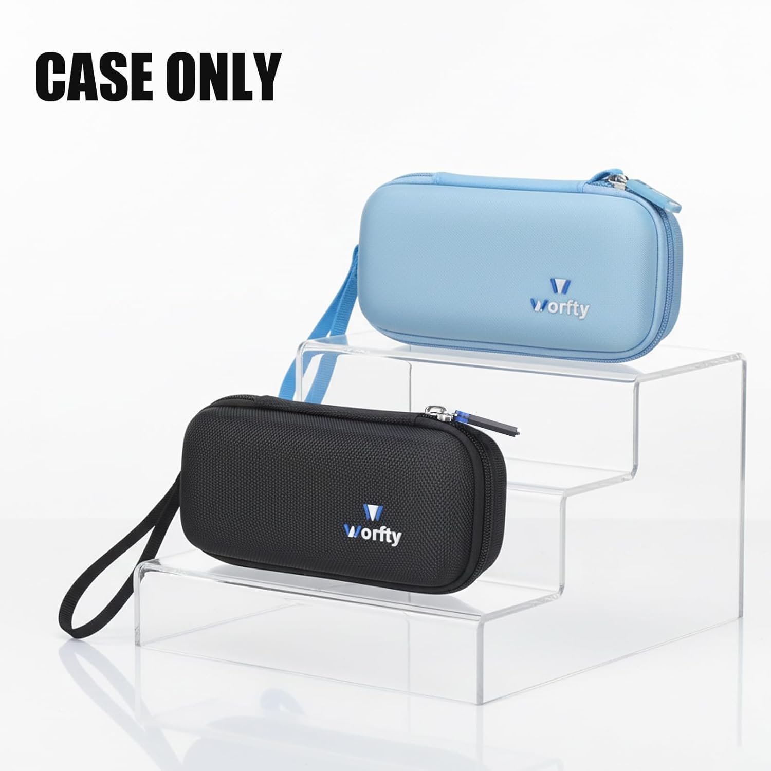 worfty Case for VRURC for VEGER for charmast Portable Power Bank Built-in Cables - Travel Protective Carrying Storage Bag (Case Only) (Black) - Image 4