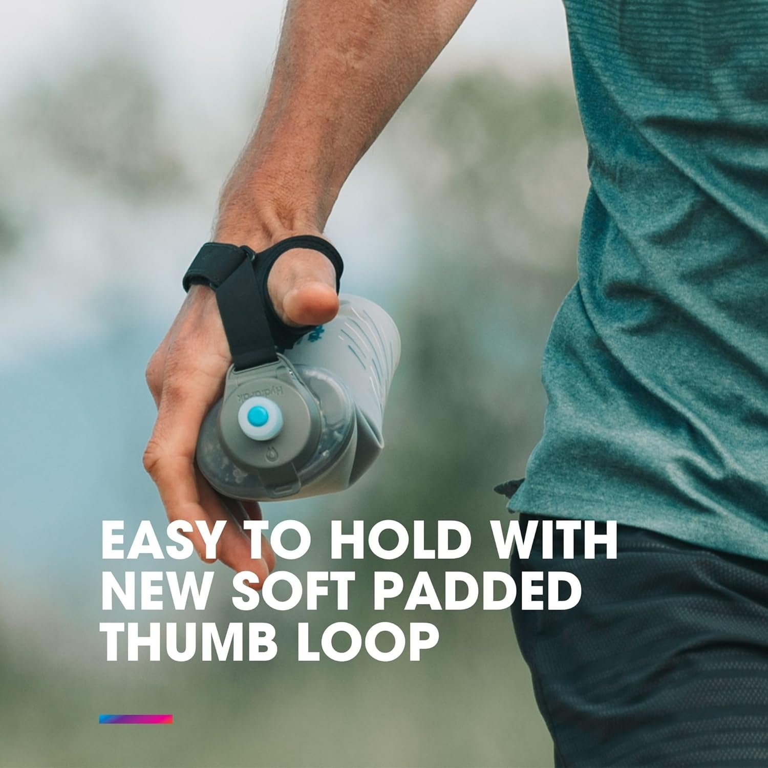 HydraPak SkyFlask Speed - Collapsible Handheld Running Water Bottle (350ml, 500ml, 500ml Insulated) - Adjustable Strap, Lightweight, Spill-Proof Cap | Collapsible, Handheld, Running, Adjustable Strap, Lightweight, Spill-Proof Cap - Image 4