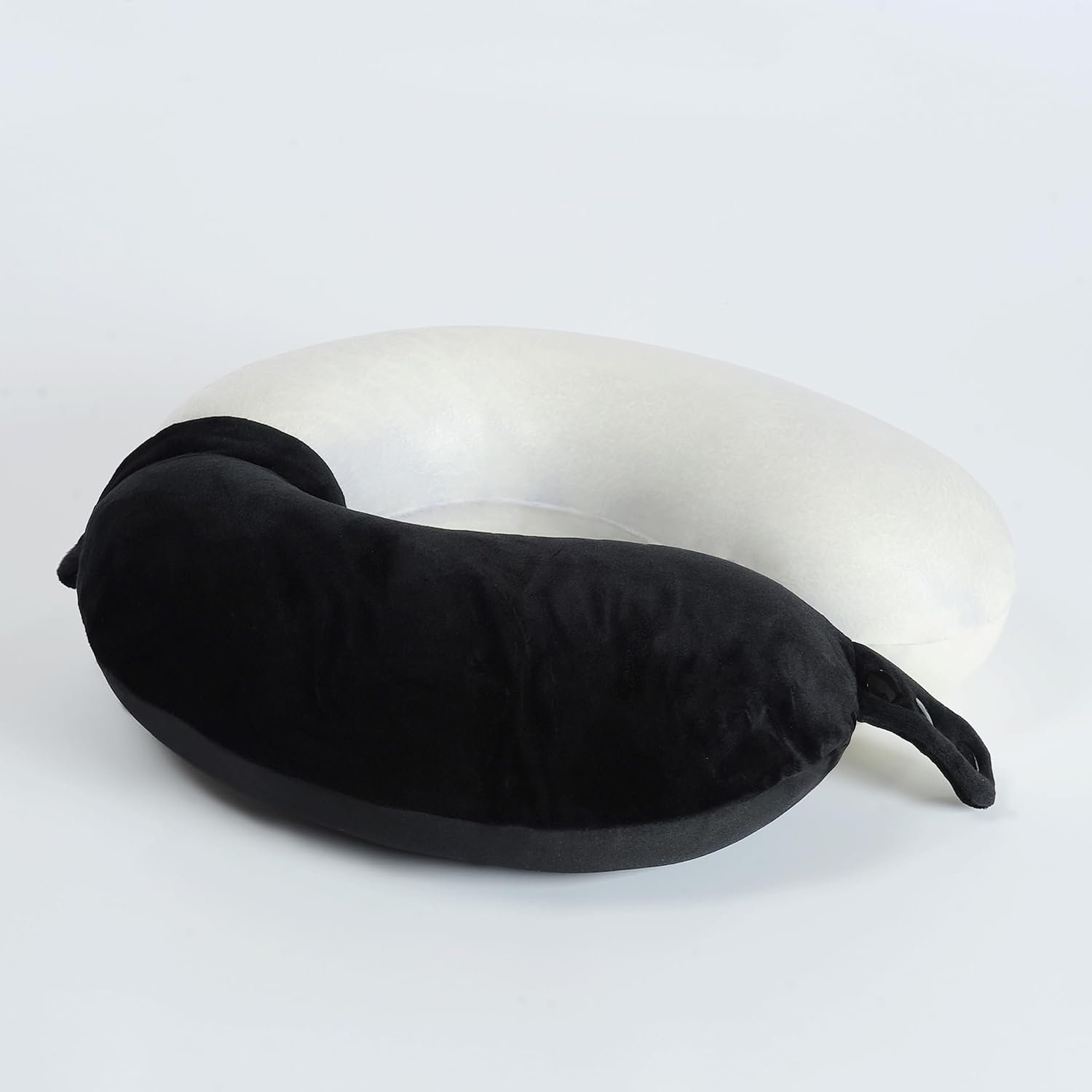 Travel Neck Pillow, Top Memory Foam Pillow for Head Support, Ideal for Airplanes, Cars, and Home Recliners, Adjustable and Soft (Black) - Image 4