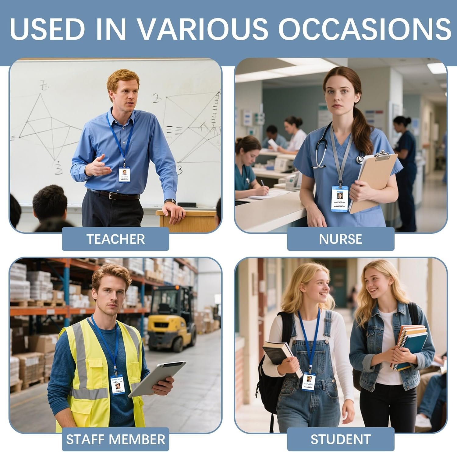 32pcs Sublimation id Badge Blanks Luggage tag Aluminum Double Sided id Cards Name Tags Metal Keychain Sublimation Blanks Bulk Products Items - Image 6