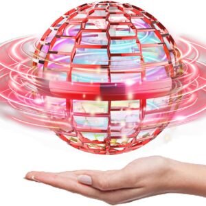 ATHLERIA Pro Hand Operated Mini Drone for Kids Teens,Led Light Arrow Rocket Helicopter Flying Ball Toy,Flying Spinner Interactive Toys,Birthdays for Boys Girls 6+