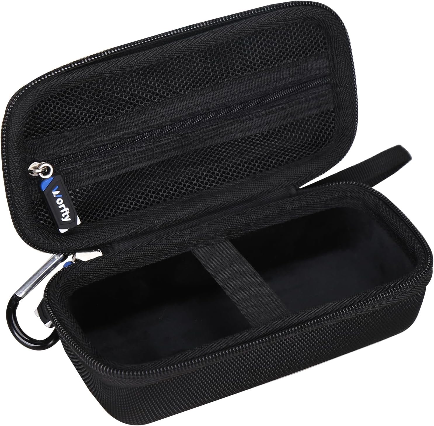 worfty Case for VRURC for VEGER for charmast Portable Power Bank Built-in Cables - Travel Protective Carrying Storage Bag (Case Only) (Black) - Image 7