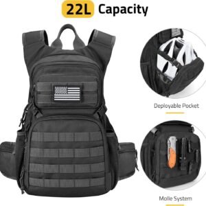 CVLIFE Tactical Hydration Pack 3L – Lightweight Water Bag With Bladder for Men Women, Heavy Duty Molle Backpack for Hiking, Cycling, Running, Hunting