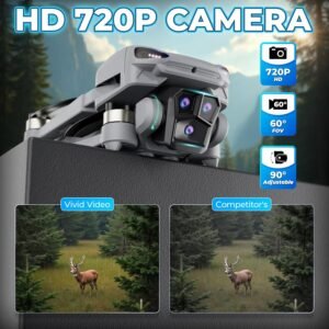 Contixo F23 GPS Drone With Camera, 46 Min Flight Time, 4.5″ Screen Remote, Follow Me, Waypoints, 5GHz FPV Transmission, Return to Home, Hand Gestures, Orbit Mode Foldable Drones For Teens & Adults