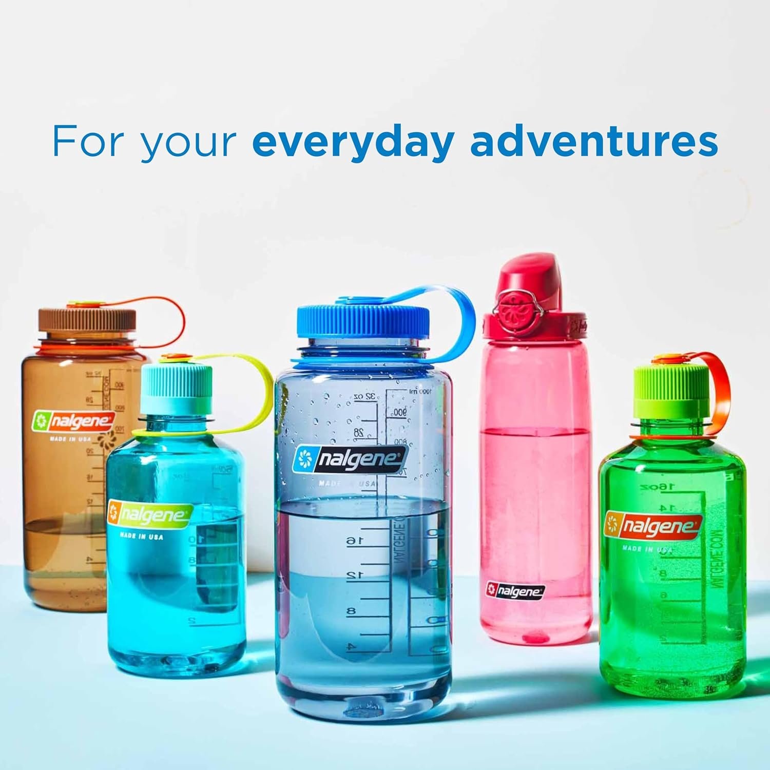 Nalgene Sustain Tritan BPA-Free Water Bottle Made with Material Derived From 50% Plastic Waste (using ISCC certified mass balance), 32 OZ, Wide Mouth - Image 4
