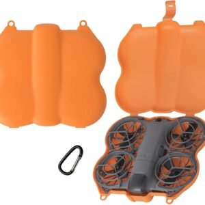 Neo 2 Carrying Case, Portable Travel Case Protective Compact Storage Bag for DJI Neo 2 Drone Accessories (Orange)