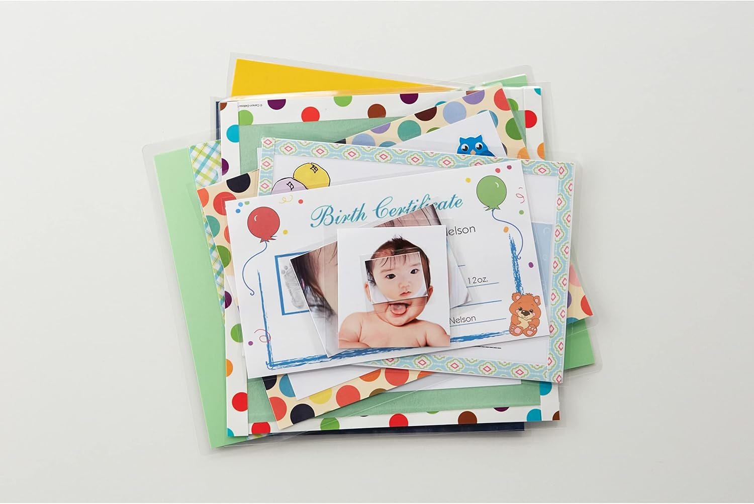 3M Scotch Self-Sealing Laminating Pouches, Bag Tags with Loops, Glossy, 5 Pouches (LS853-5G) - Image 6