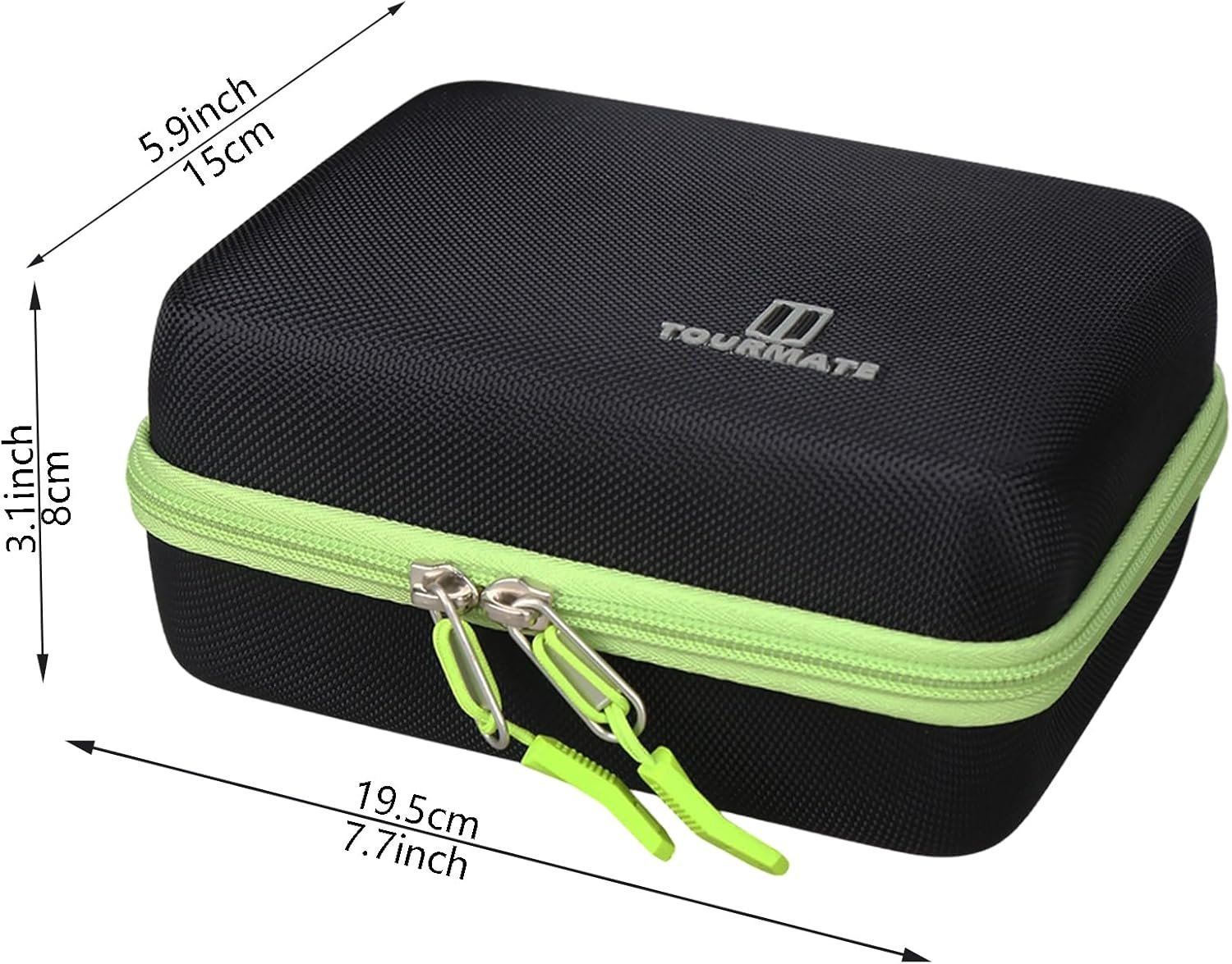 Hard Storage Case for Holy Stone HS210 Mini Drone,Travel case for Kids and Beginners RC Nano Quadcopter Indoor Small Helicopter Plane(case only) (Black & Green) - Image 4