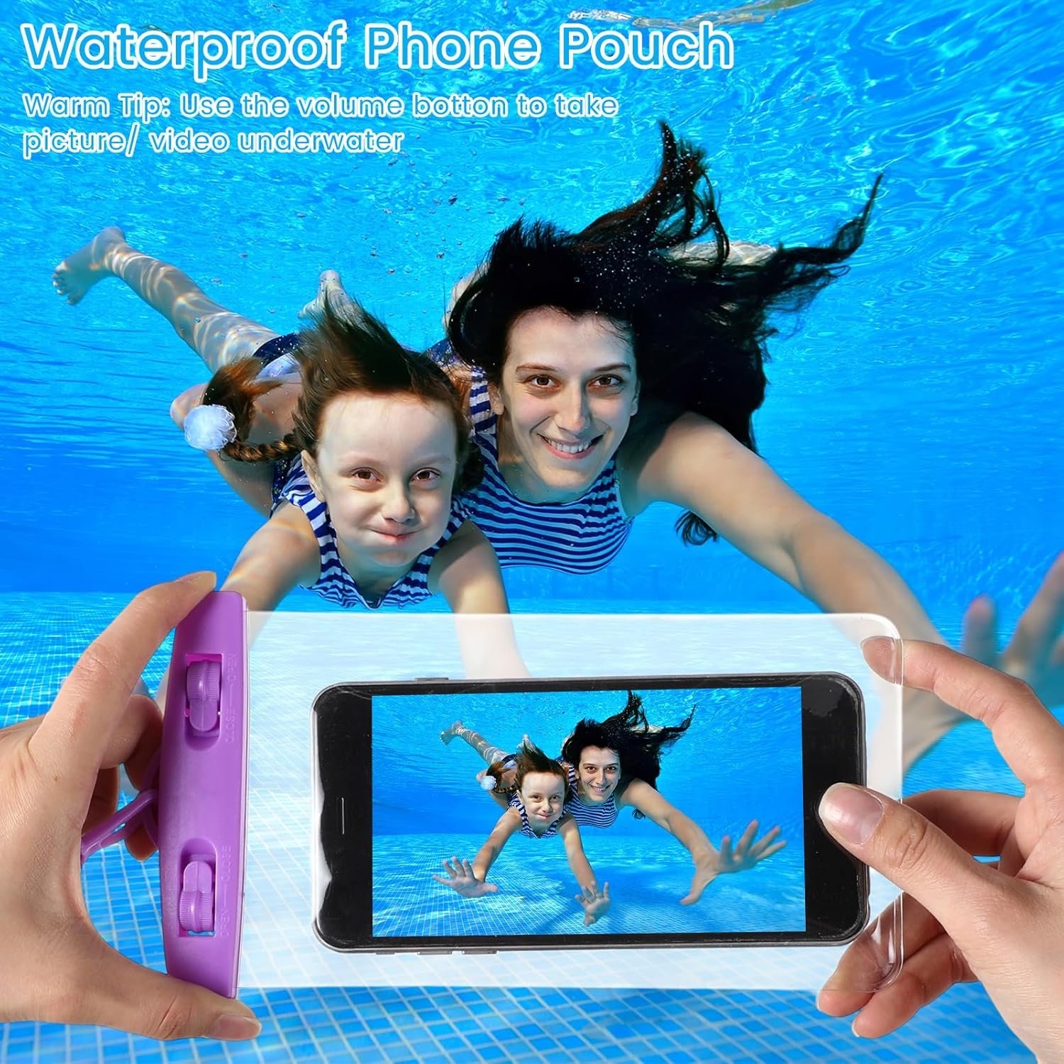 Flutesan 40 Pack Universal Clear Waterproof Phone Pouch Cell Phone Pouch Dry Bag Waterproof Cases Bag with Lanyard for Outdoor Sport Water Games Protect, up to 7 Inches (Colorful) - Image 5