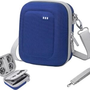 Krypthos Carrying Case for DJI Neo, Portable Shoulder Bag Travel Neo Case with Elastic Strap to Fix DJI Neo Drone, Suit for Travel and Home Storage Drone and Its Accessories Blue-Not for Neo 2