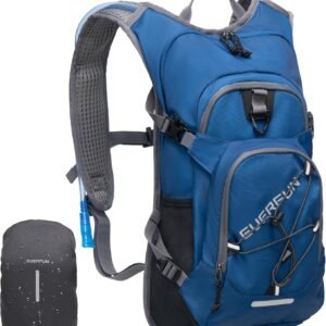 Everfun Hydration Backpack 18L with Water Bladder 2L/3L Hiking Water Backpack Women Men Hydration Pack Insulated Lightweight Day Hydropack with Storage for Hiking, Biking, Running, Festival