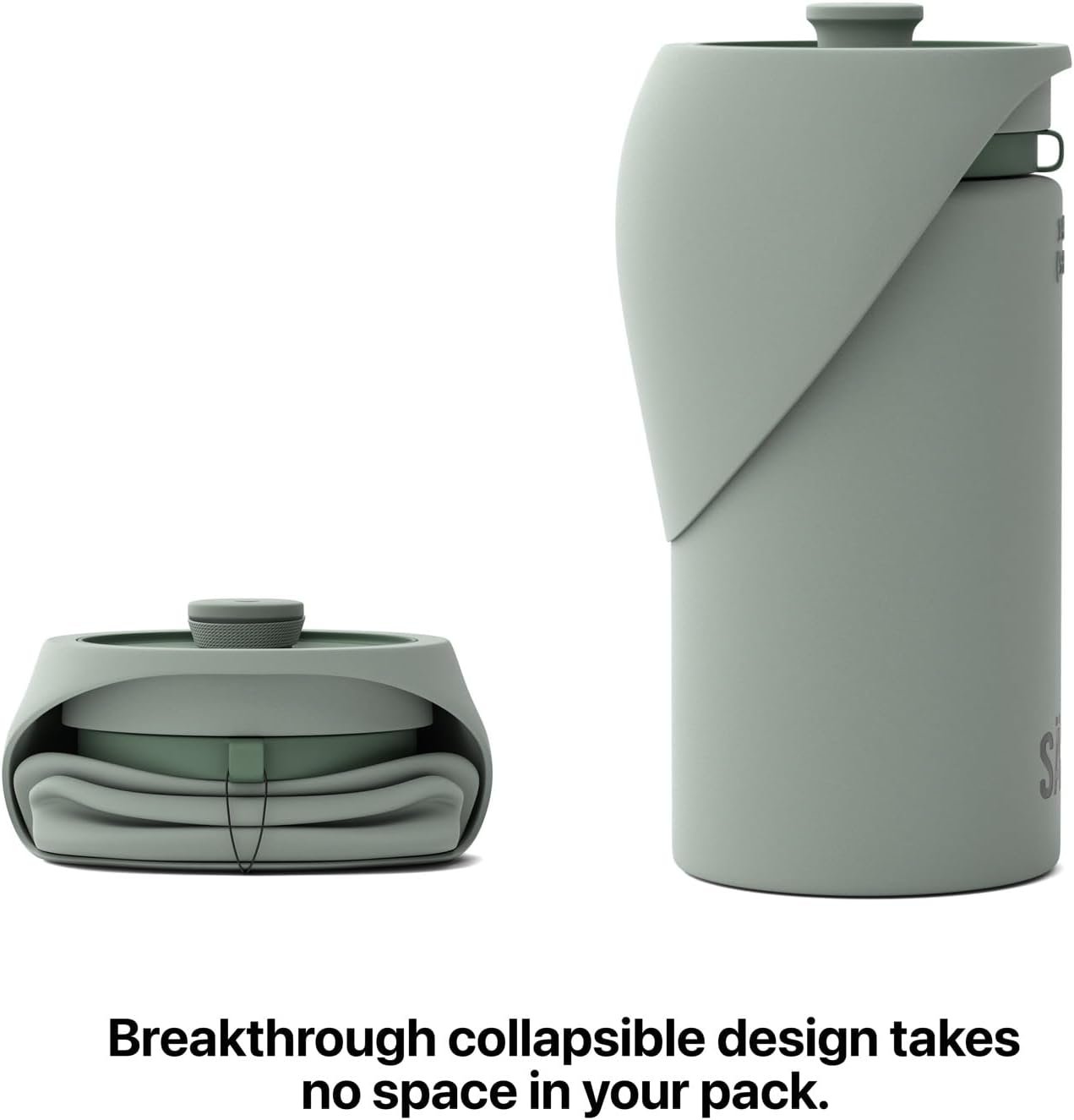 SÄKER Portable Dog Water Bottle, Collapsible Water Bottle for Dogs Perfect for Walking, Hiking and Outdoors | Works as a Portable Water Bowl | Designed in Montreal - 550ml - Image 4